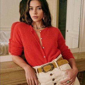 Sezane Gaspard Jumper in Red